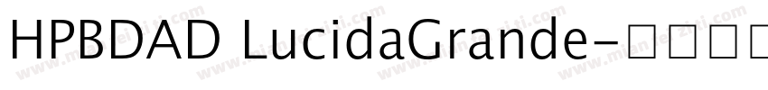 HPBDAD LucidaGrande字体转换